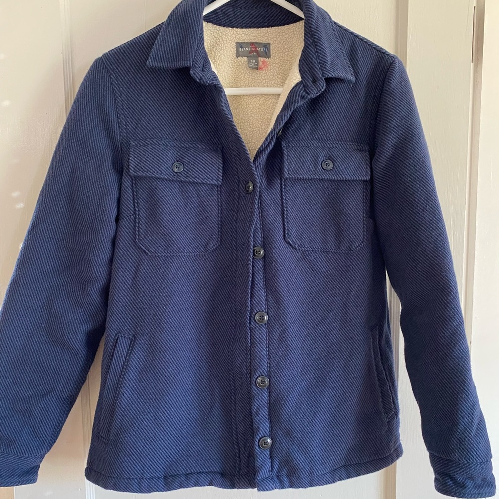 Ll bean signature shacket jacket.